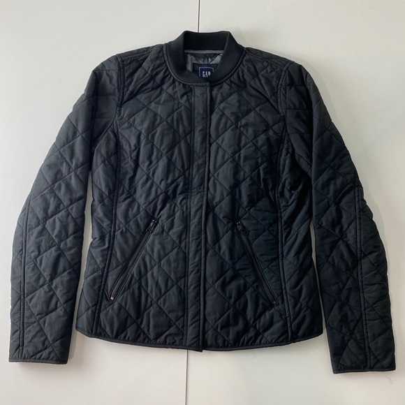 GAP Jackets & Coats Gap Quilted Button Up Cotton Blend Bomber Jacket S Poshmark